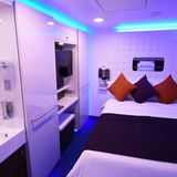 Mit LEDs beleuchtete Innenkabine