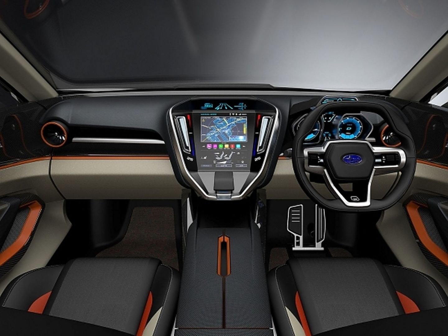 Das Cockpit des Subaru VIZIV Future.