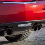 Unter vier Auspuffrohren geht auch beim Cadillac, wie beim M4 nichts