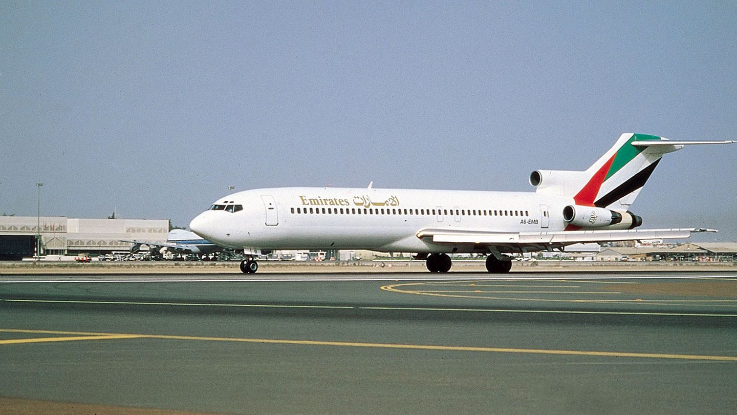 Boeing 727 rollte zum Start