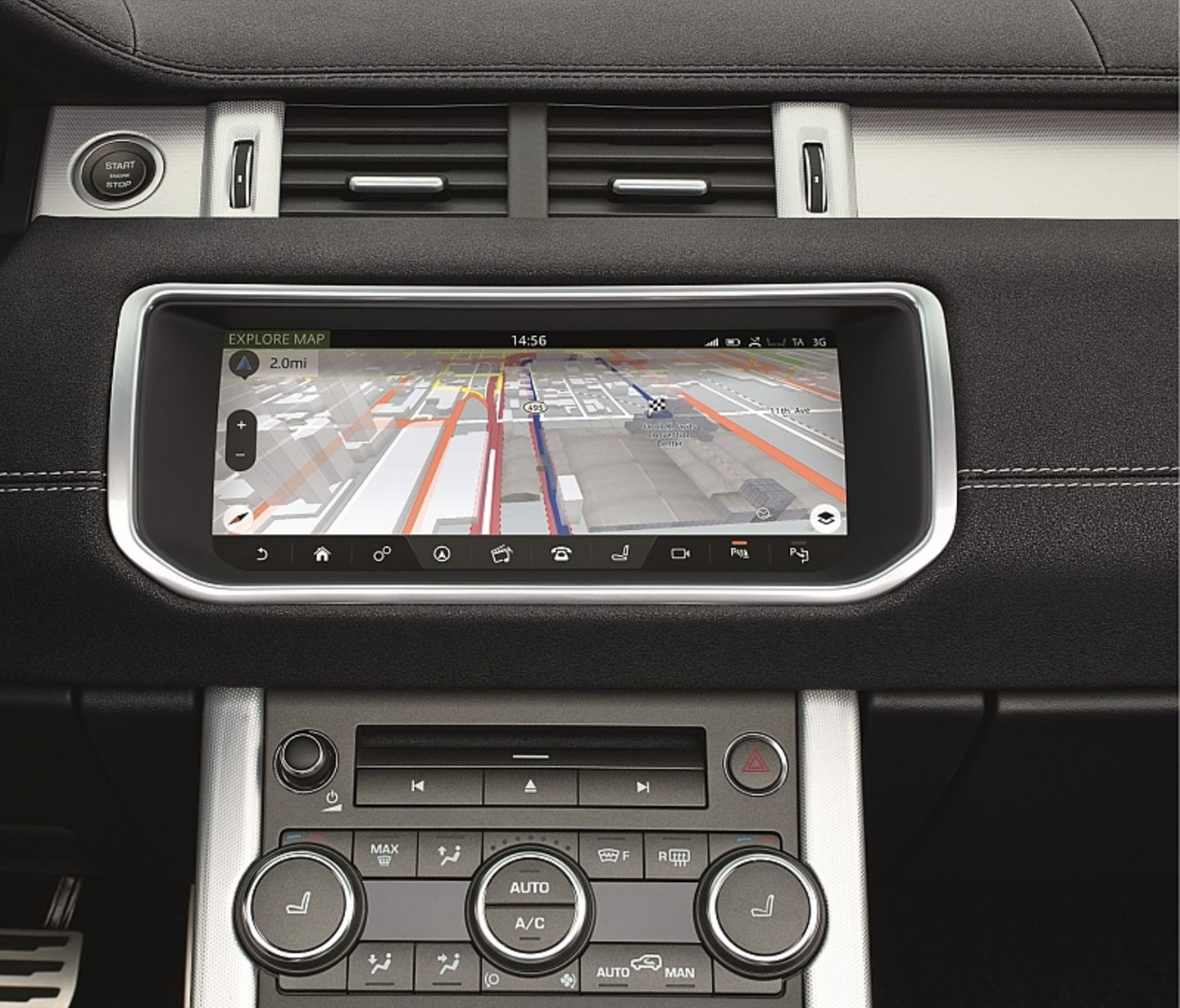 Range Rover Evoque Cabrio - das neue Multifunktionsdisplay