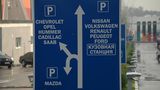 Einer der raren Wegweiser in Russland