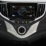 Das sieben Zoll große Touchscreen-Infotainmentsystem.