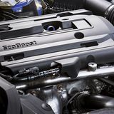 Der 2,3 Liter große Vierzylindermotor des Ford Mustang.