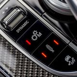 Oben ist der Schalter für die Fahrmodi zu sehen