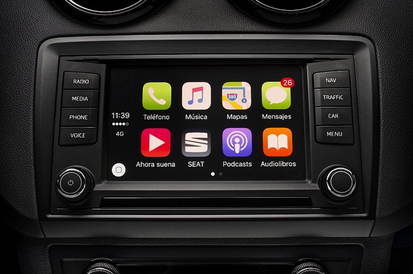 In das Multimedia System des Seat Ibiza Cupra lassen sich alle gängigen Smartphones verlinken