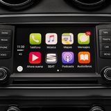 In das Multimedia System des Seat Ibiza Cupra lassen sich alle gängigen Smartphones verlinken