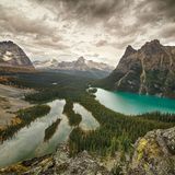 See- und Berglandschaft