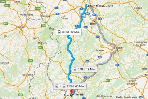 Eifel-Pendler steigen der Deutschen Bahn aufs Dach