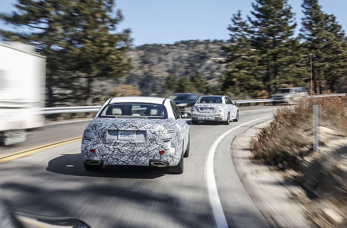 Mercedes E-Klasse 2015 Erprobung - es geht quer durch Kalifornien