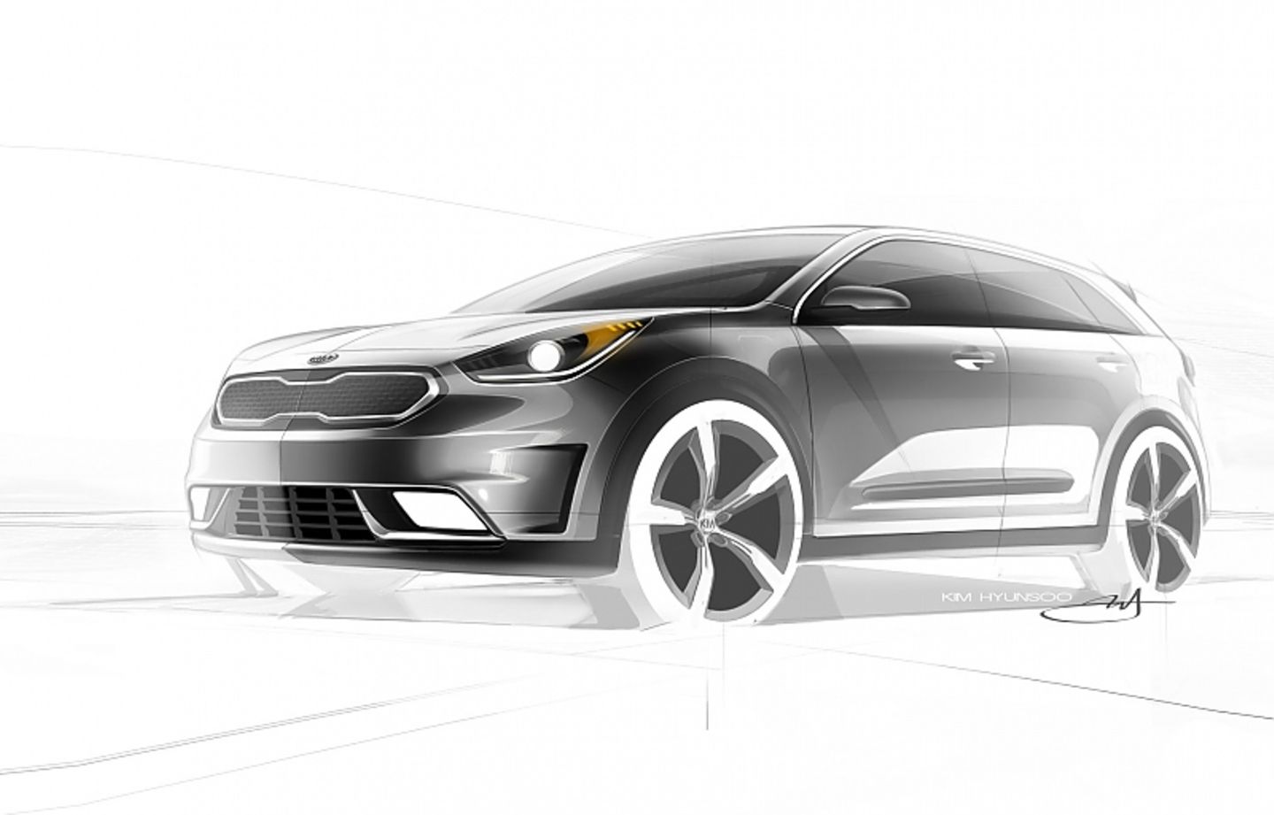 Kia Niro 2016 Skizze