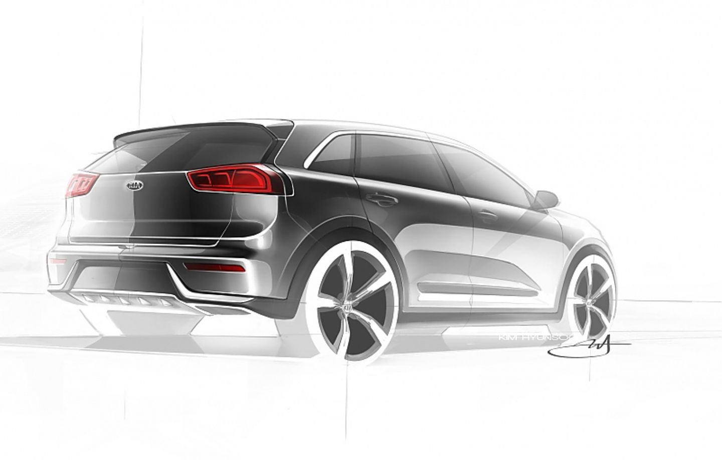 Kia Niro 2016 Skizze