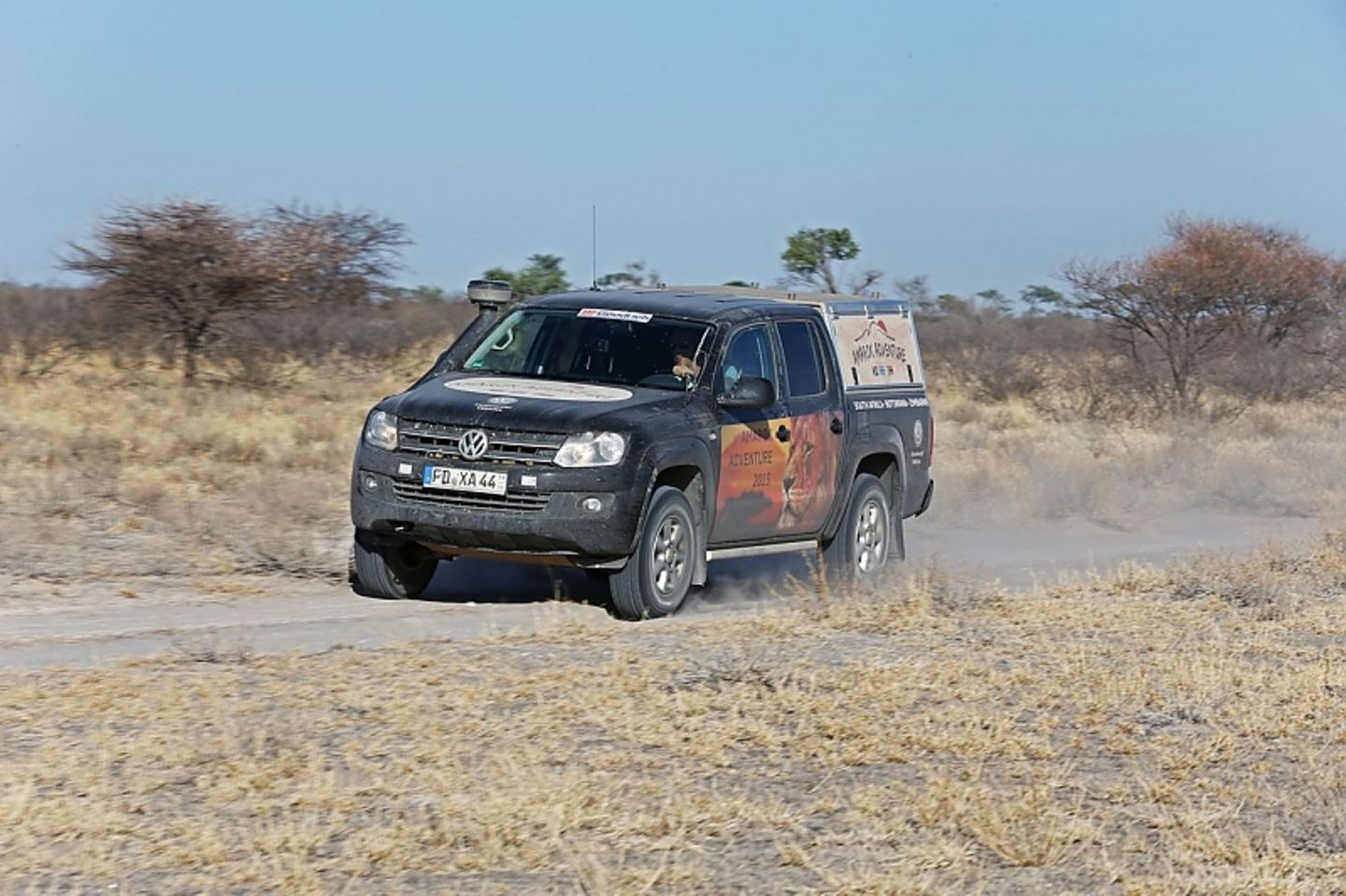 Die Kalahari Wüste ist 400 Kilometer lang und 250 Kilometer breit
