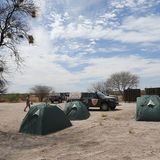 Nachts wird in Ein-Mann-Zelten geschlafen