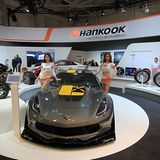 Beim Reifenhersteller Hankook gibt es viel zu sehen.