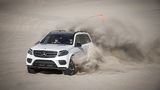 Mercedes GLS 500 4matic - stark im weichen Sand