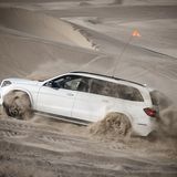 Mercedes GLS 500 4matic - im Sand mit weniger Luft in den Reifen