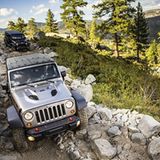Jeep Wrangler auf dem Rubicon Trail