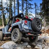 Jeep Wrangler auf dem Rubicon Trail