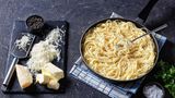 Spaghetti in einem tiefen Teller