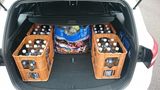 Einkäufe schluckt der Hyundai mit links.