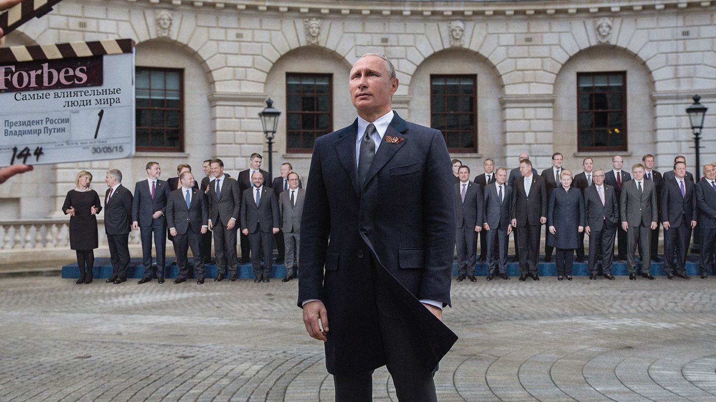 Mehrmals kürte bereits das Magazin "Forbes" Putin zur einflussreichsten Person der Welt. Da geraten andere Politgrößen schon Mal in den Hintergrund. Überhöhung gehört zu den satirischen Mitteln Budajews.