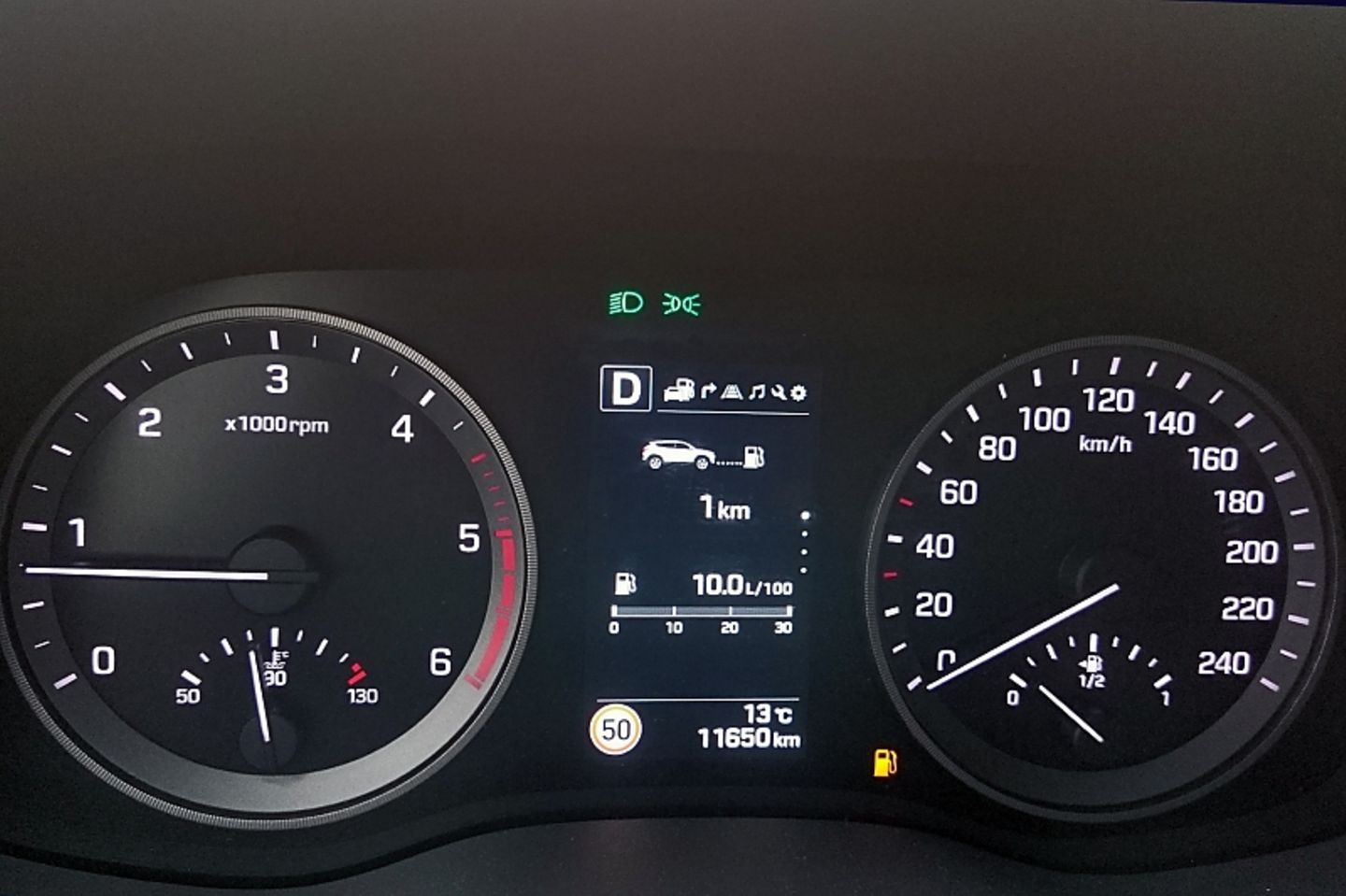 Bis zum letzten Kilometer wird die Restreichweite angezeigt.