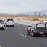 Auch Autos, die rechts und links überholen, bringen den Soul nicht aus der Ruhe