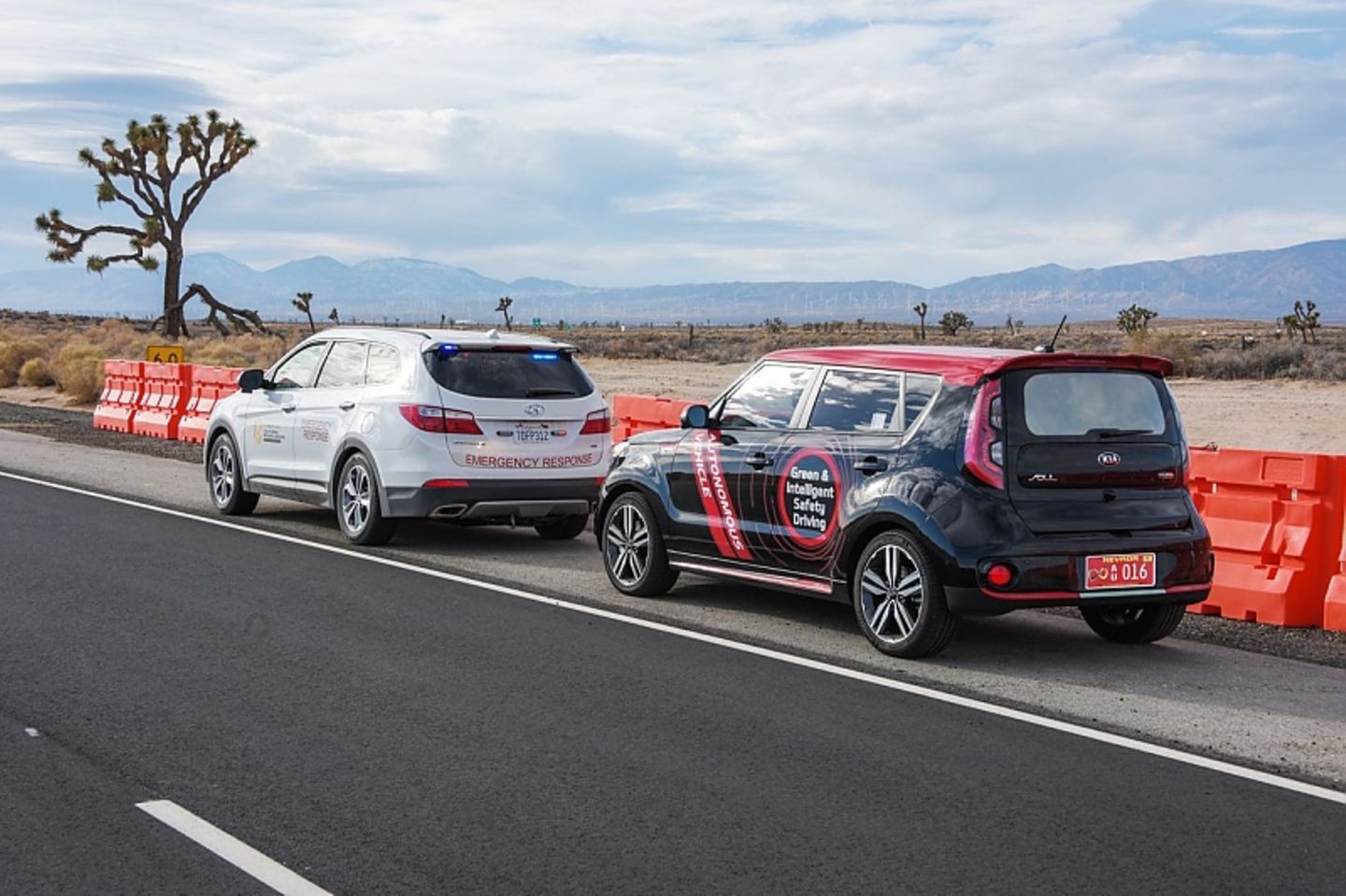 Das Folgen anderer Autos wird auch Teil des Kia-autonomen Fahrens sein