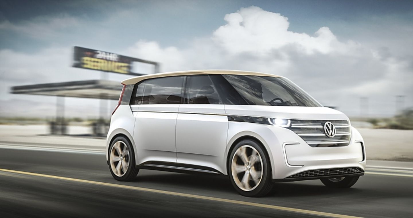 Studie des VW Budd-e auf der CES 2016 in Las Vegas