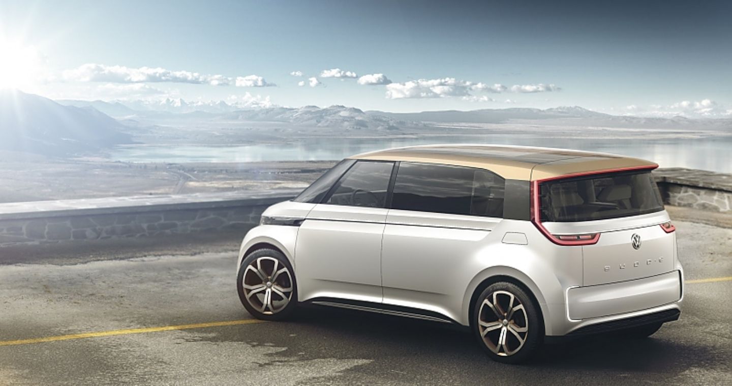 Studie des VW Budd-e auf der CES 2016 in Las Vegas