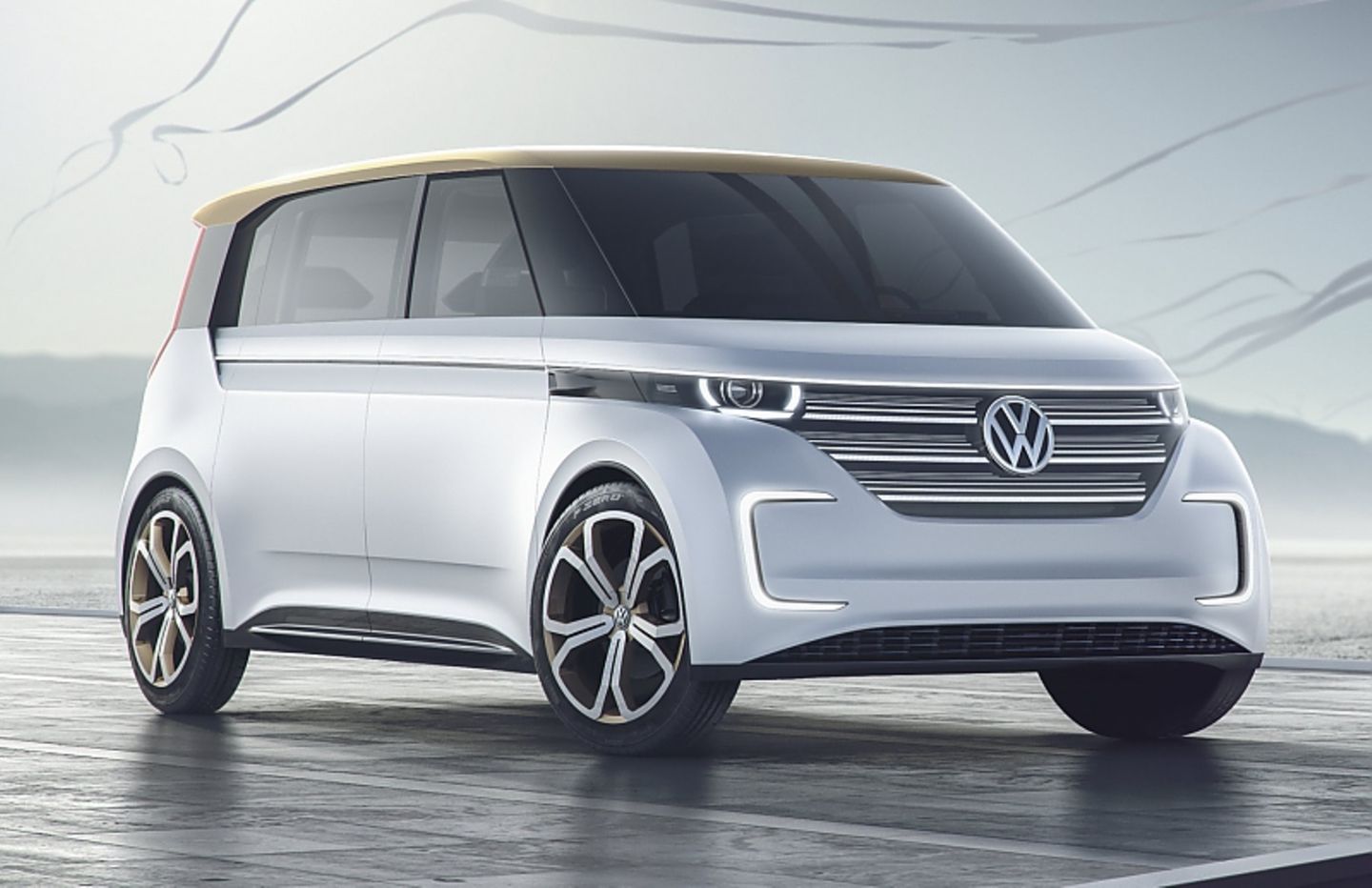 Studie des VW Budd-e auf der CES 2016 in Las Vegas