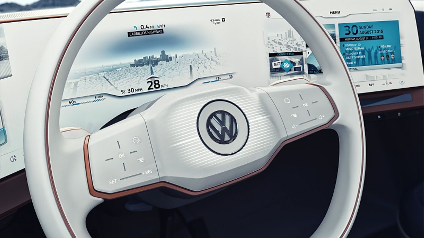Studie des VW Budd-e auf der CES 2016 in Las Vegas