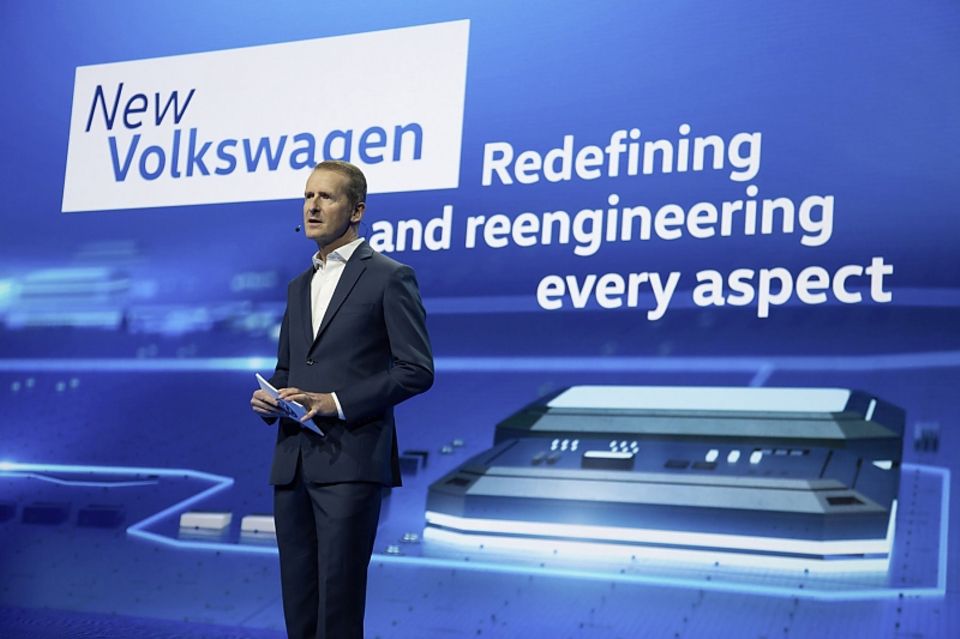 Herbert Diess hält seine Keynote auf der CES 2016 Herbert Diess hält seine Keynote auf der CES 2016