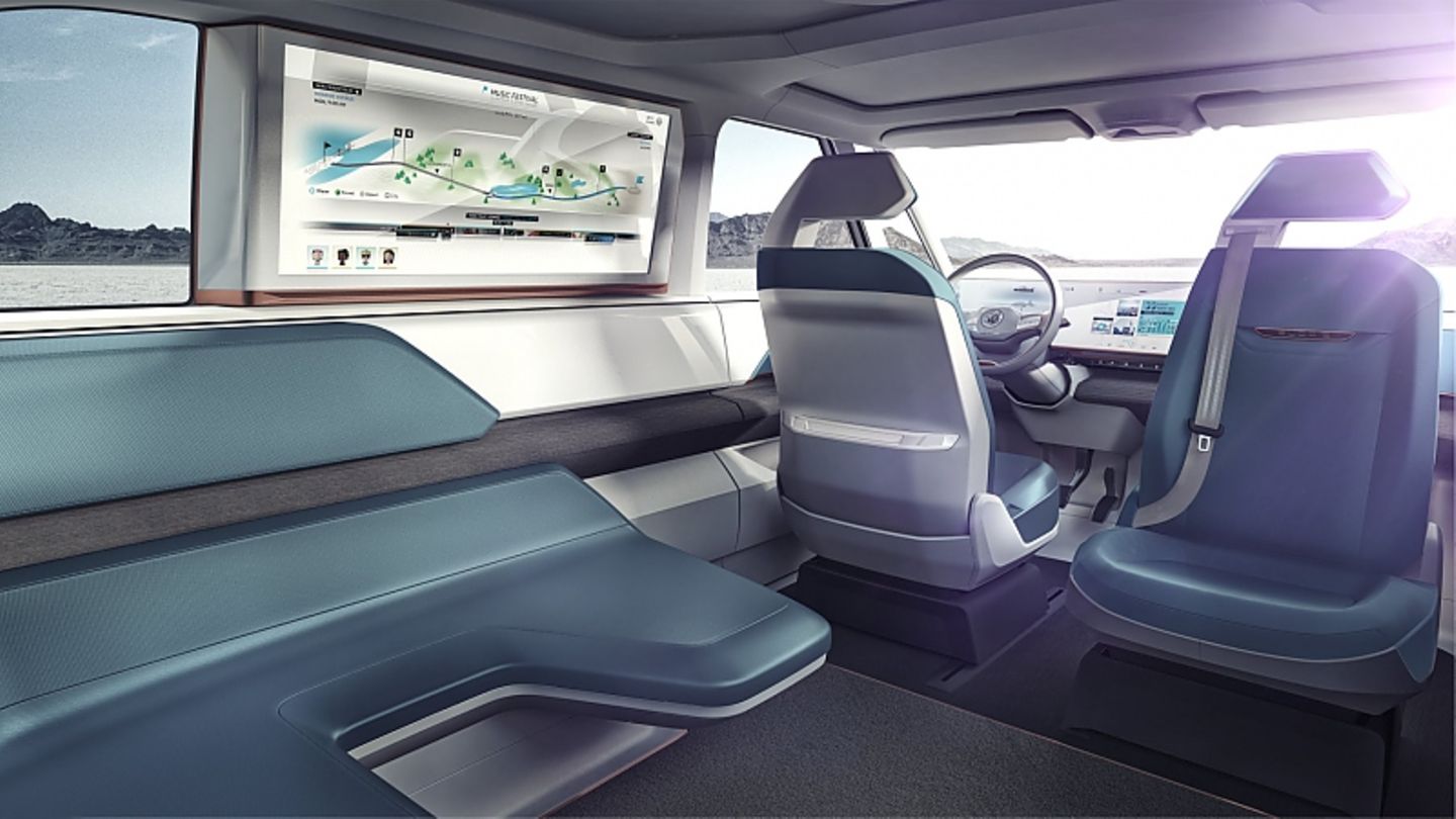 Studie des VW Budd-e auf der CES 2016 in Las Vegas
