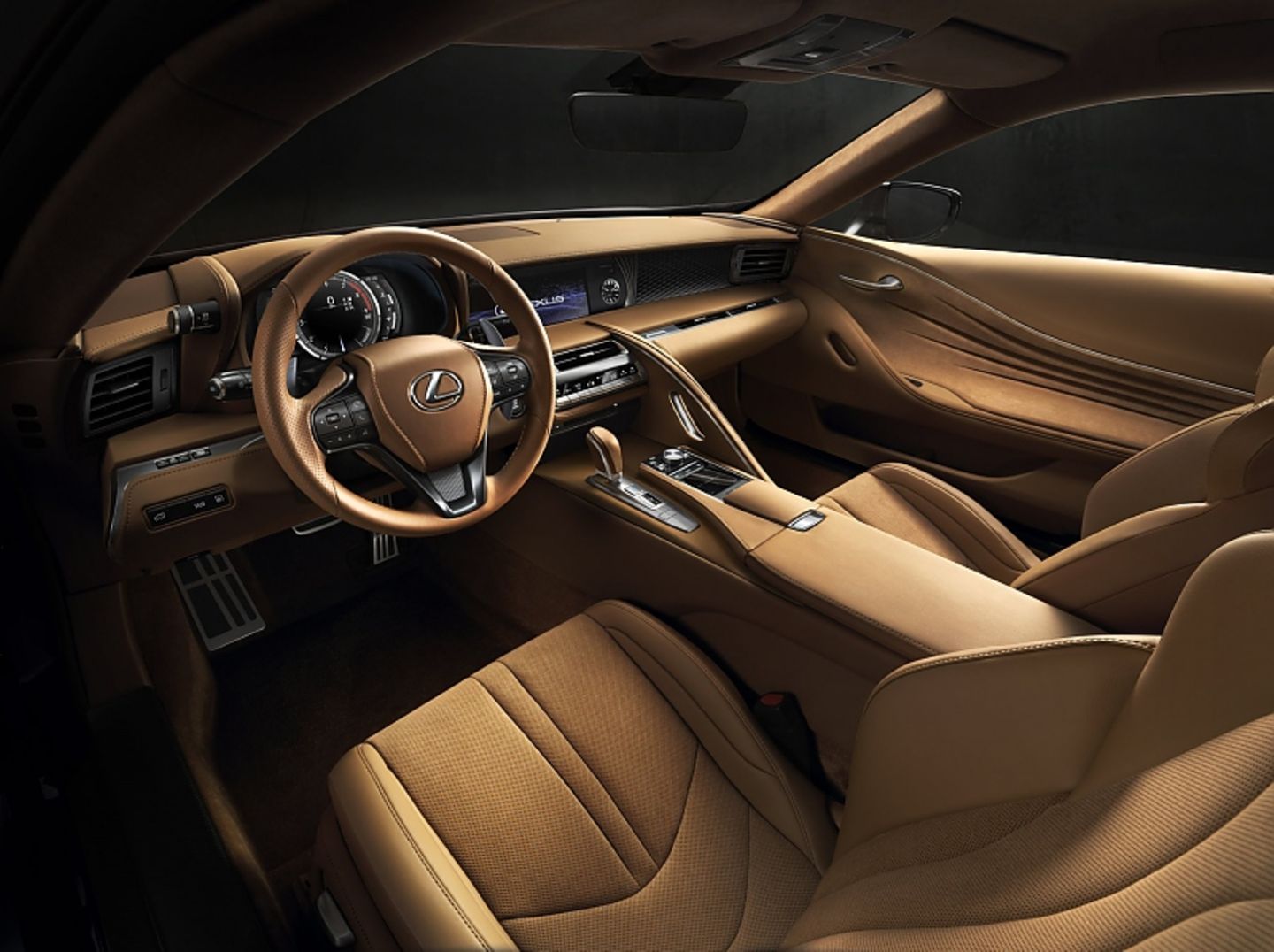 Lexus LC 500 - der Innenraum präsentiert sich edel