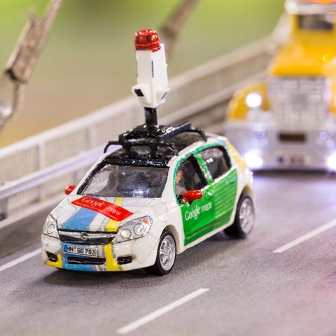 Nahaufnahme unseres Mini-Street-View-Autos 