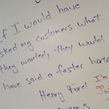 Das nicht wirklich zu 100 Prozent historisch belegte Zitat des große Henry Ford.