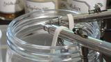 Die Arbeit mit den Airbrush-Spritzpistolen brachte sich Gundula Tutt selbst bei