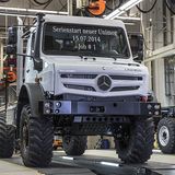 Mit Portalachsen ausgestattet, ist der Unimog ein beeindruckendes Gefährt
