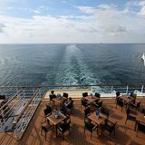 Blick im Heckwelle der "Mein Schiff 1"