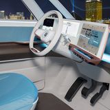 Das Interieur des VW Budd-e