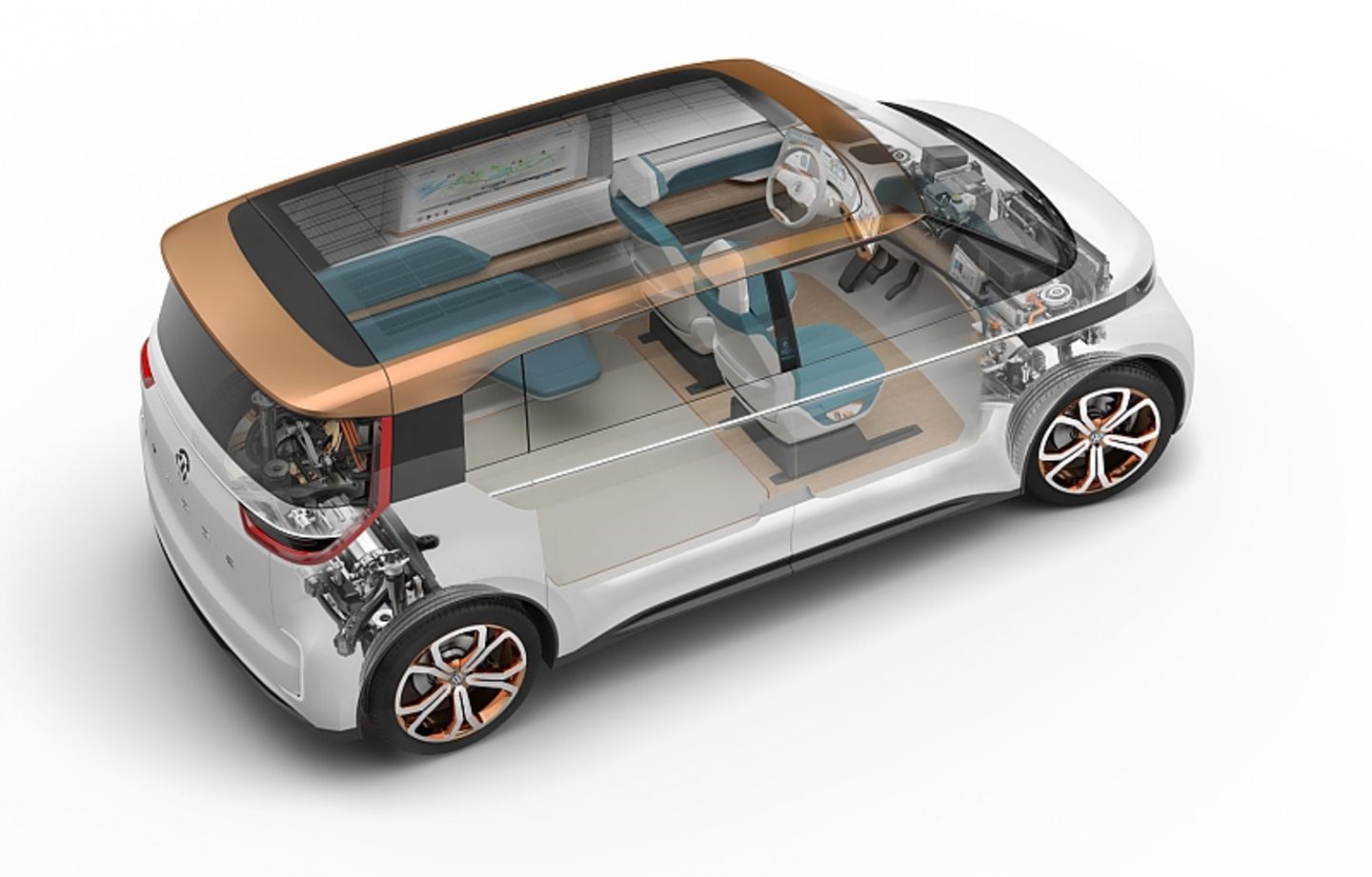 Studie des VW Budd-e auf der CES 2016 in Las Vegas