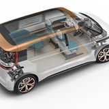 Studie des VW Budd-e auf der CES 2016 in Las Vegas