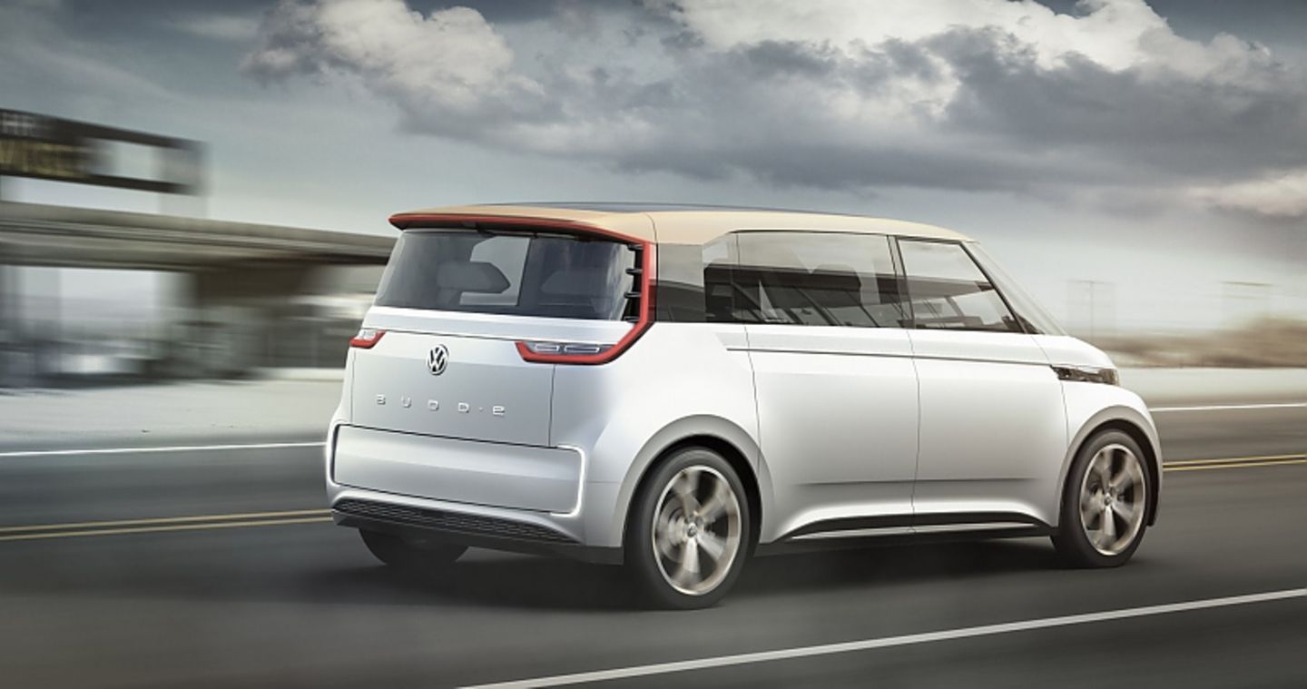Studie des VW Budd-e auf der CES 2016 in Las Vegas