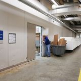 Ein erster Blick in den geheimen Raum.