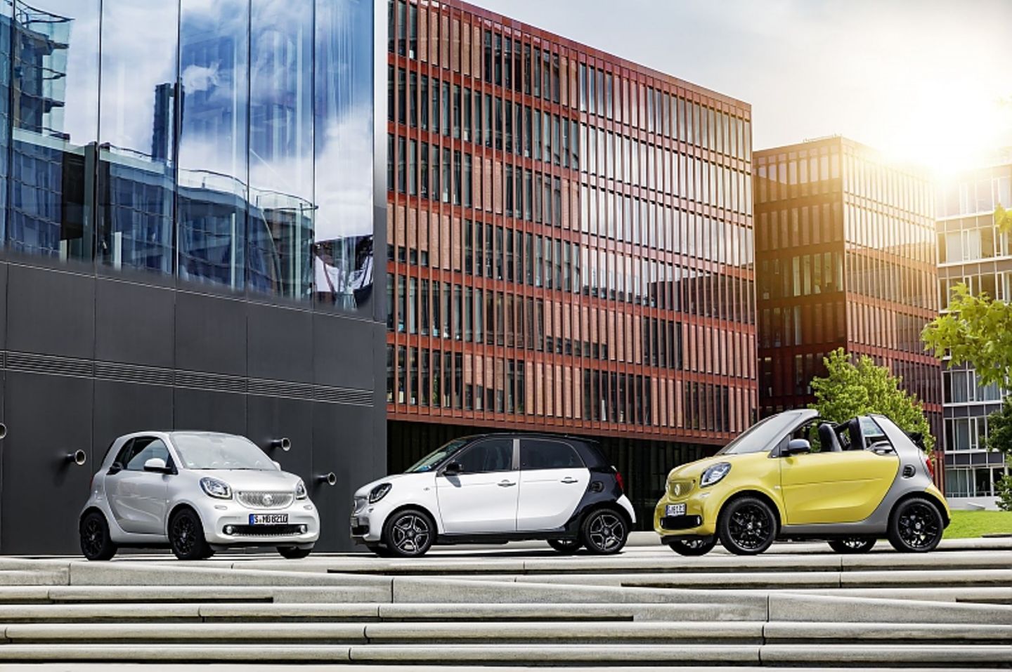 Drei Autos, eine Marke: Smart.