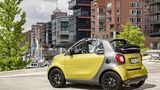Das Smart Cabrio hat Hinterradantrieb.