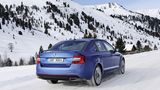 Der Kofferraum ist Skoda-gewohnt groß