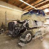 Die Lackierarbeiten waren aufwendig